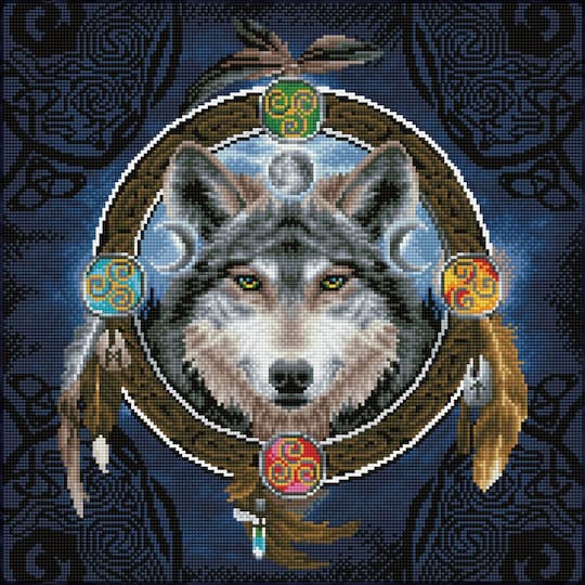 Diamond Dotz&#xAE; Celtic Wolf Guide Diamond Painting Kit